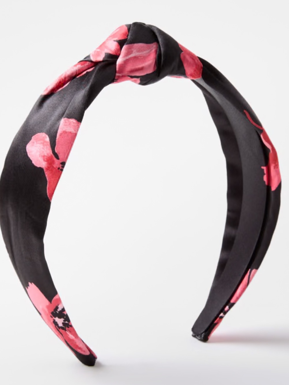 Floral Satin Knot Headband